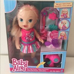 Baby Alive Hasbro Play n Style Christina Doll Blonde Hair with Accessories NEW